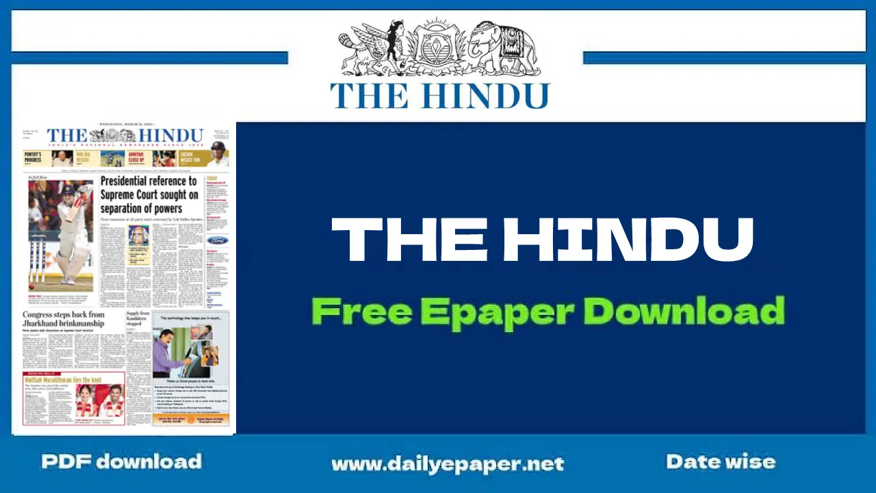 The dailyepaper the hindu pdf