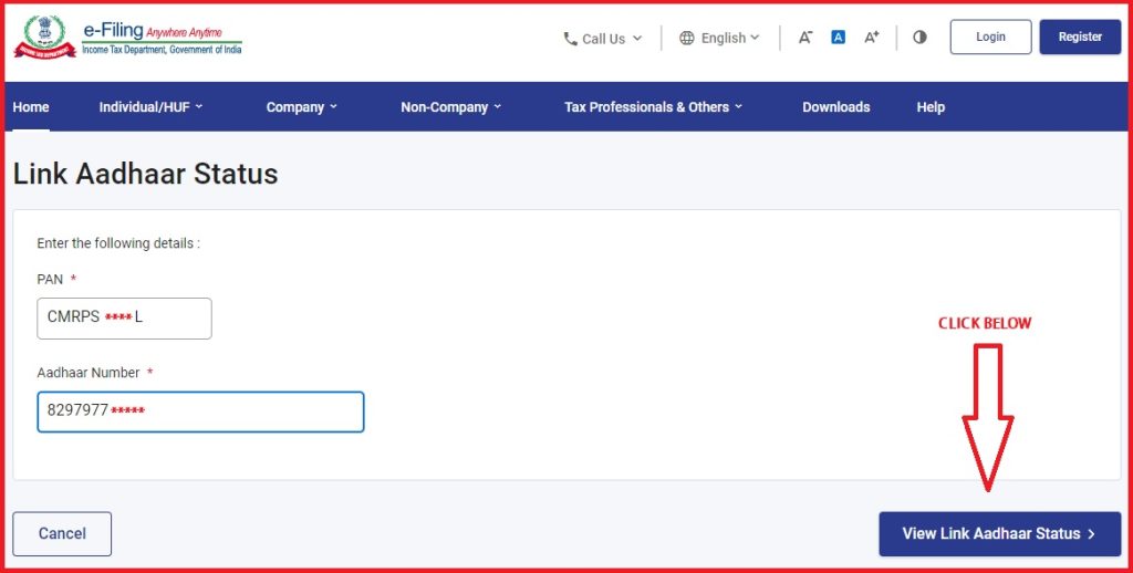 How to Check if Aadhaar is Linked to PAN